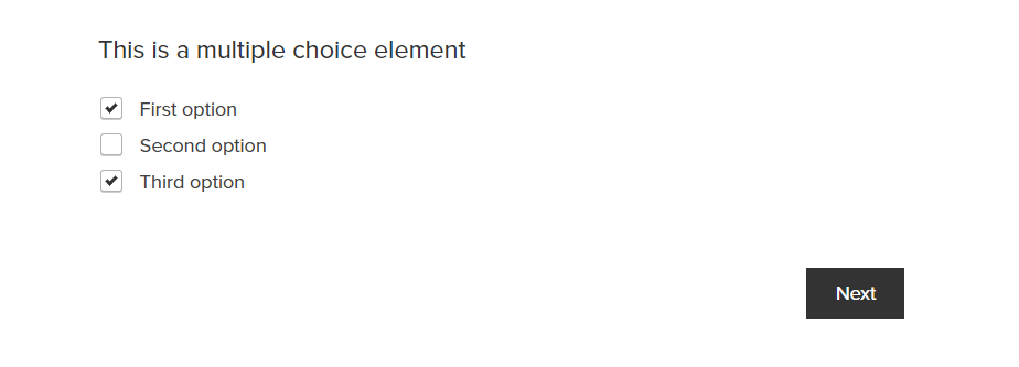 Multiple choice not matching to condition