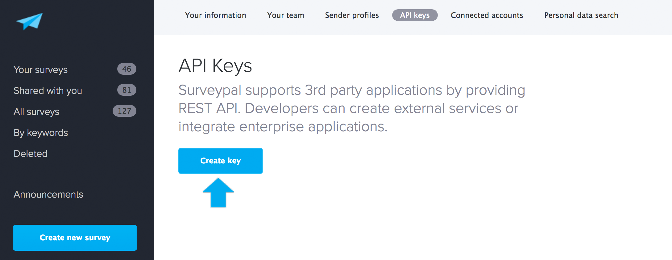 How Do I Generate An API Key Surveypal